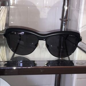 Yves Saint Laurent Black Matte Sunglasses